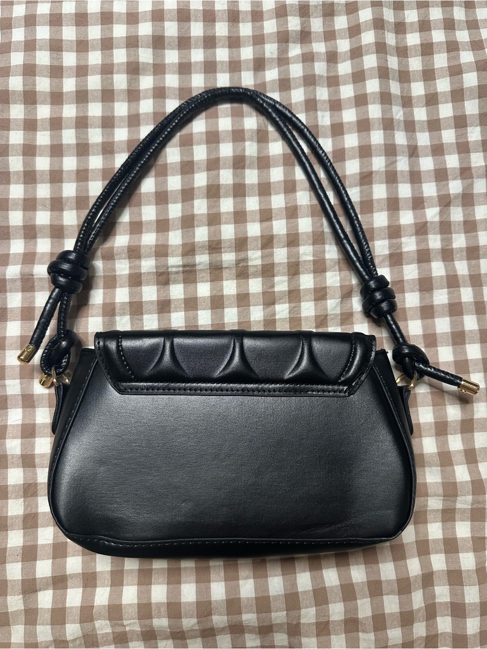 Source Unknown Black Shoulder Bag with Knotted Strap - Picture 3 of 5